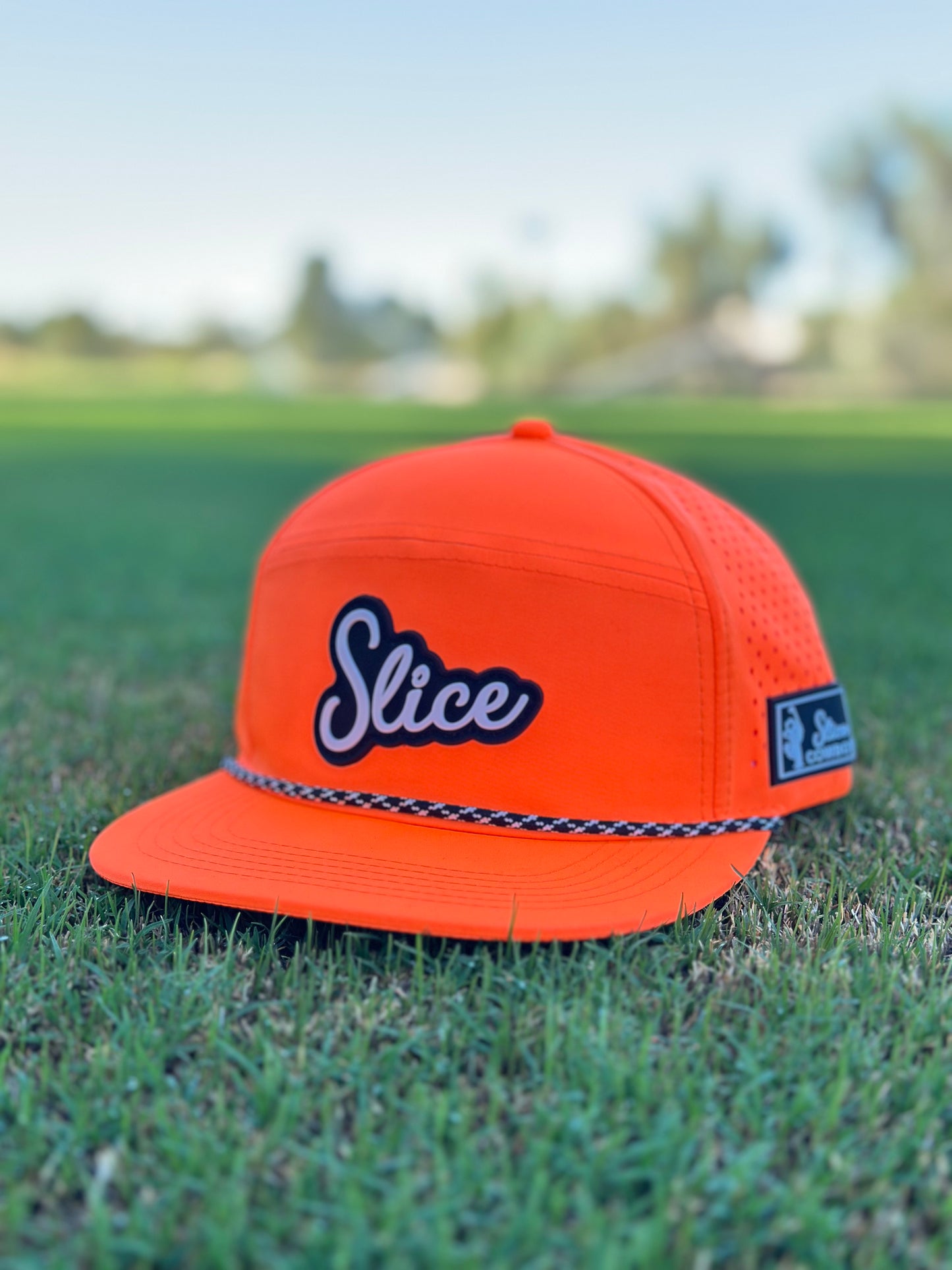 "Slice" Rubber Patch Hat - Orange