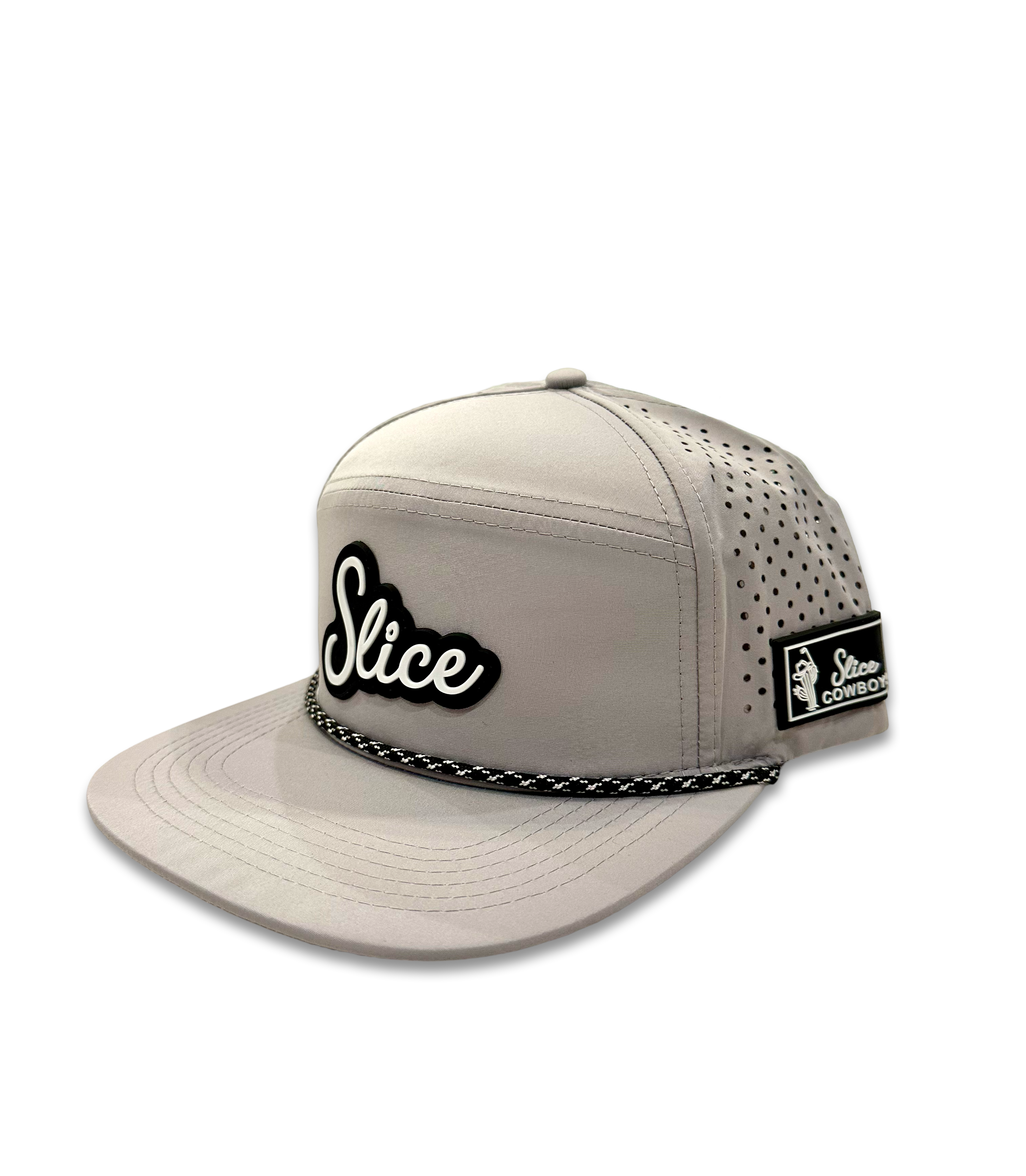 "Slice" Rubber Patch Hat - Gray