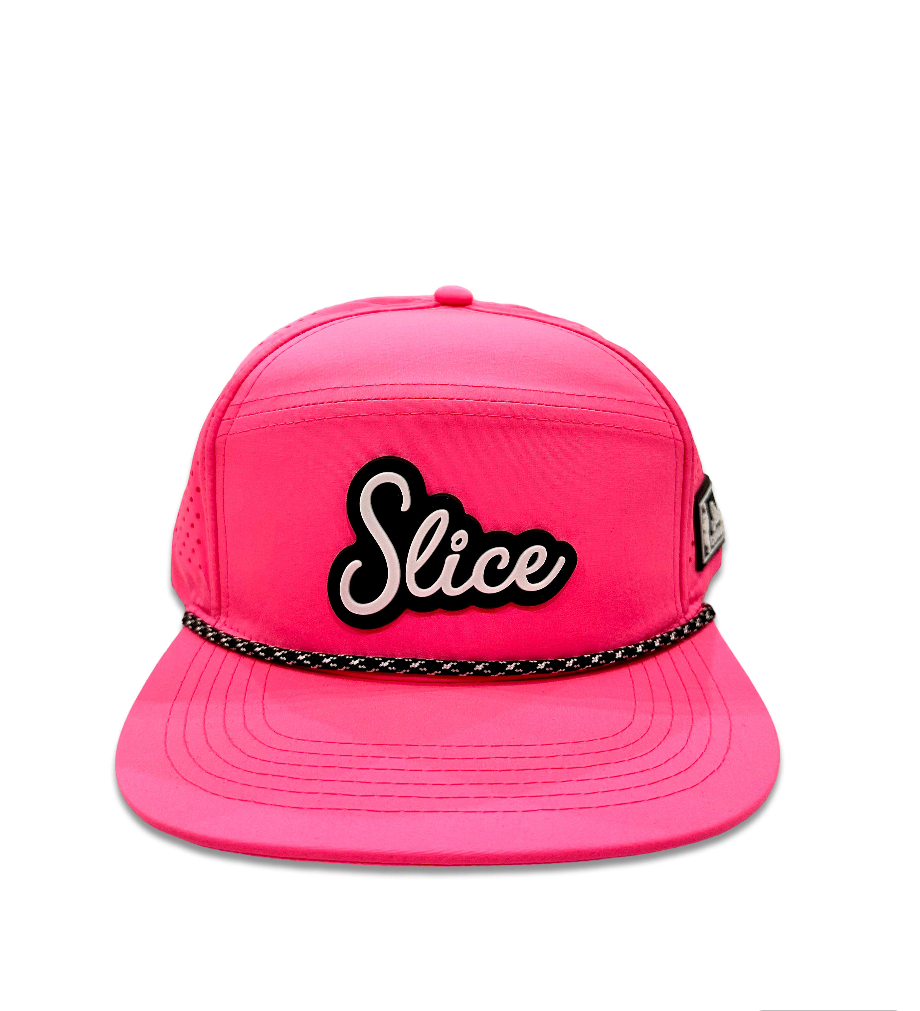 "Slice" Rubber Patch Hat - Hot Pink